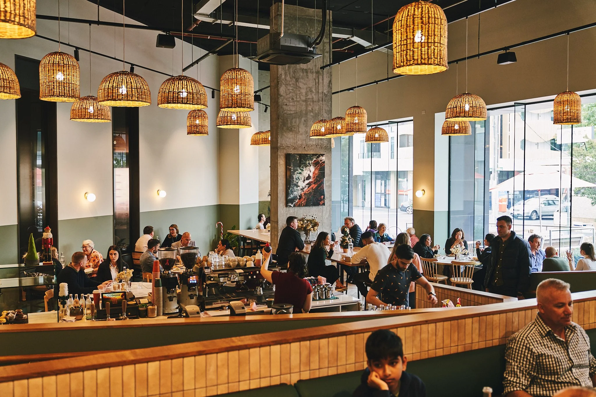The dining room at Rumour Has It, Hawthorn East